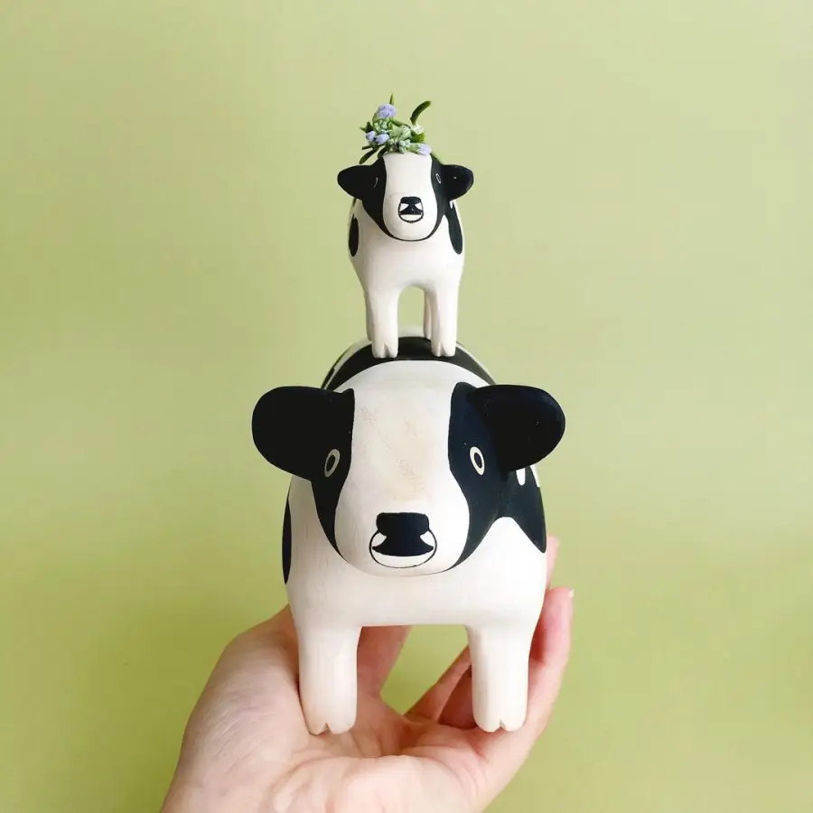Figurine Vache Pole Pole Grande Taille - Image 4