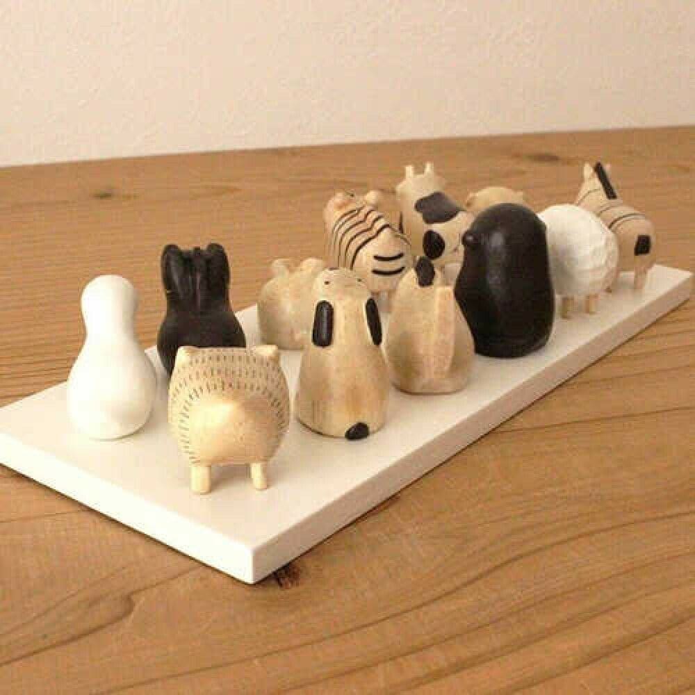 Figurines en bois Eto - Set signes du zodiaque chinois - Image 5