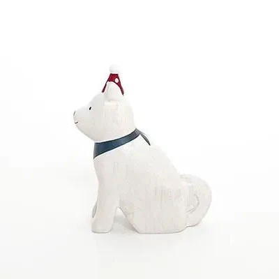 Figurine en bois – Chien Akita – Noël Polepole - Image 3