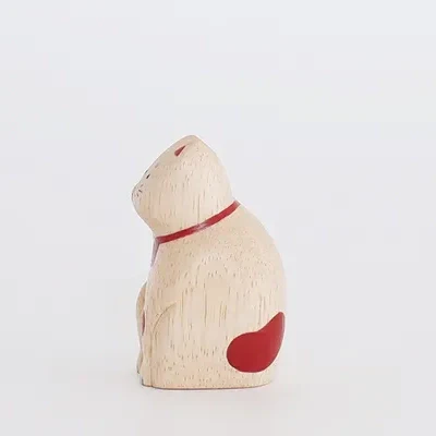 Figurine en bois – Maneki Neko – Collection ENGIMON mini - Image 2