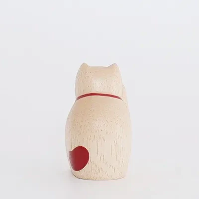 Figurine en bois – Maneki Neko – Collection ENGIMON mini - Image 3