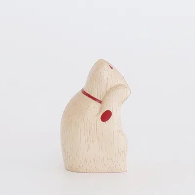 Figurine en bois – Maneki Neko – Collection ENGIMON mini - Image 4