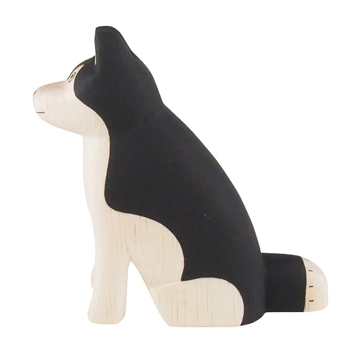 Figurine en bois – Husky - Image 3