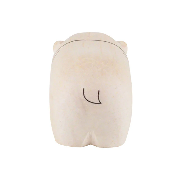 Figurine en bois – Hippopotame Enfant - Image 4
