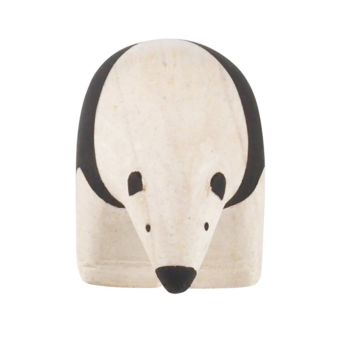 Figurine en bois – Fourmilier parent (Polepole) - Image 3